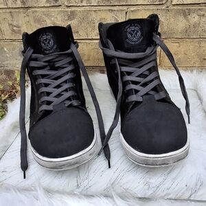 Street & Steel Kickstarter Riding Shoes Leather Black Hi-Top Lace-up Men Size 13